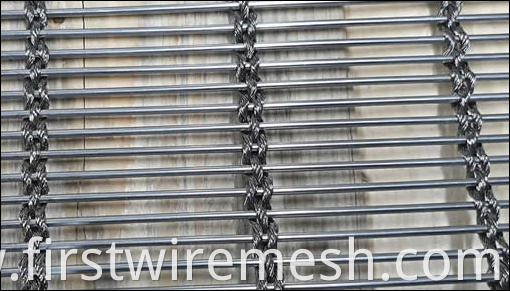 Stainless steel mesh with rod